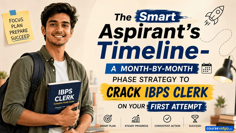 How to crack IBPS Clerk exam in first attempt? A month-wise IBPS Clerk preparation strategy for beginners